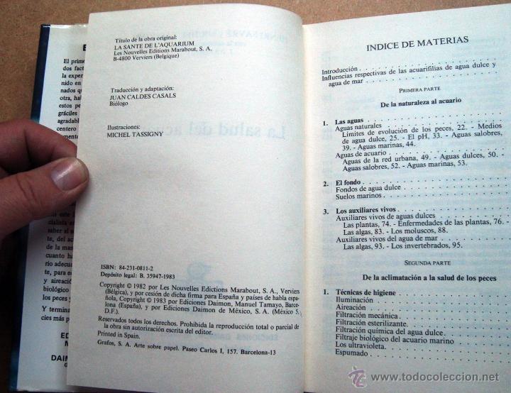 Libros: Libro, peces, la salud del acuario, ediciones Daimon - Foto 4