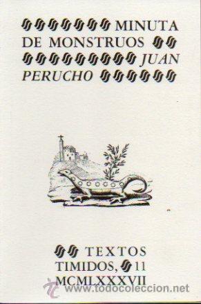 Libros: MINUTA DE MONSTRUOS. - Foto 1
