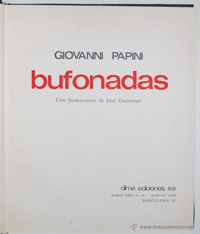 Libros: BUFONADAS - PAPINI, Giovanni - Foto 1