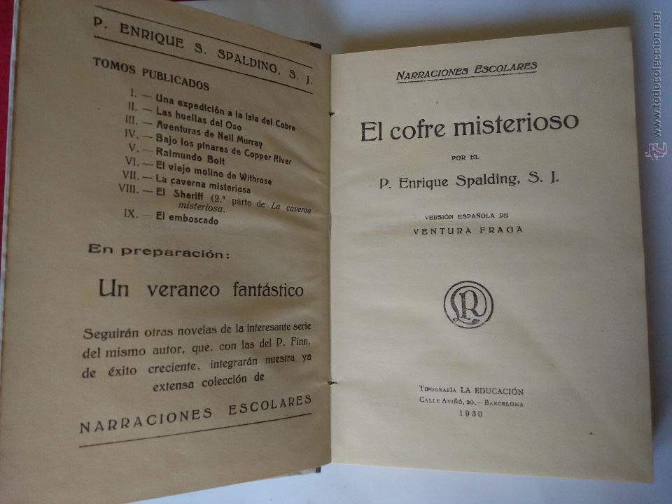 Libros: narraciones escolares. E.S.Spalding. El cofre misterioso - Foto 3