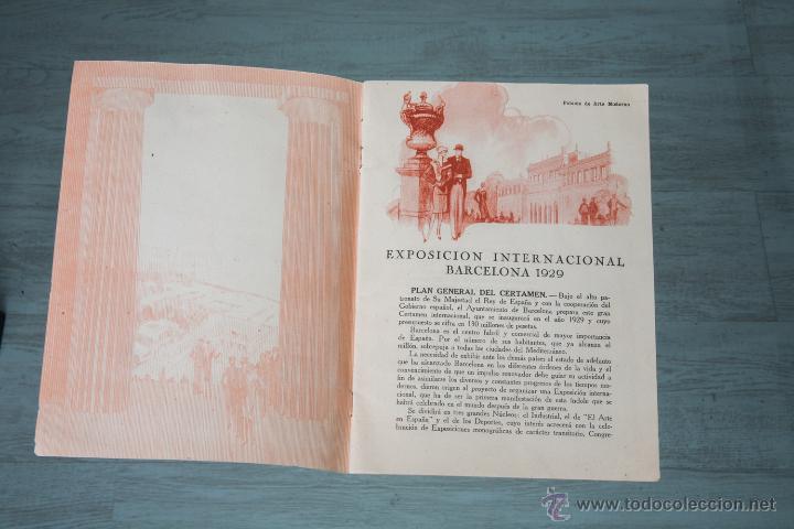 Libros: EXPOSICION INTERNACIONAL BARCELONA 1929 - FOLLETO - Foto 2