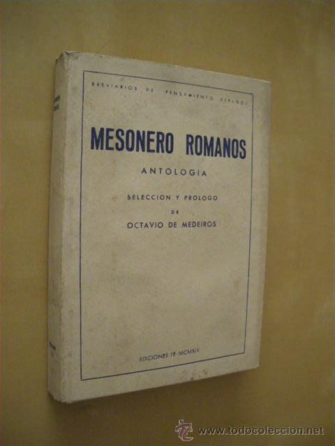 Libros: ANTOLOGIA - MESONERO ROMANOS - Foto 1