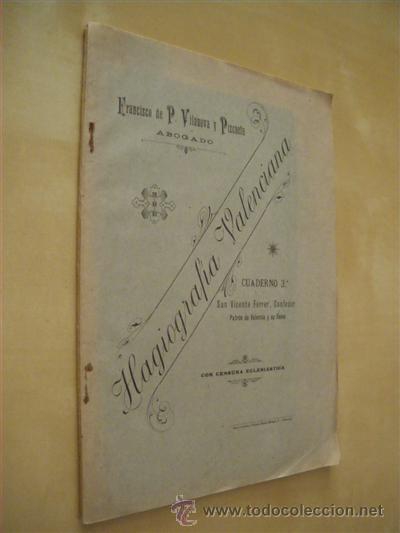 Livros em segunda m&atilde;o: HAGIOGRAF&Iacute;A VALENCIANA. CUADERNO 3&ordm;. O BREVE RESE&Ntilde;A BIOGR&Aacute;FICA DE LOS SANTOS, BEATOS Y VENERABLES NA