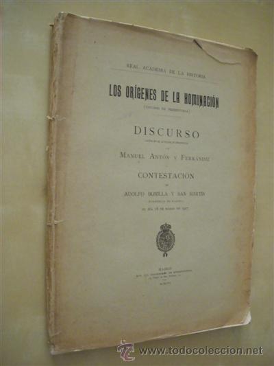 Libros: LOS ORIGENES DE LA HOMINACION. (ESTUDIO DE PREHISTORIA) - MANUEL ANTON Y FERRANDIZ