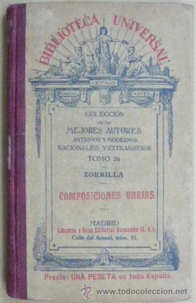 Libros: COMPOSICIONES VARIAS - ZORRILLA - Foto 1