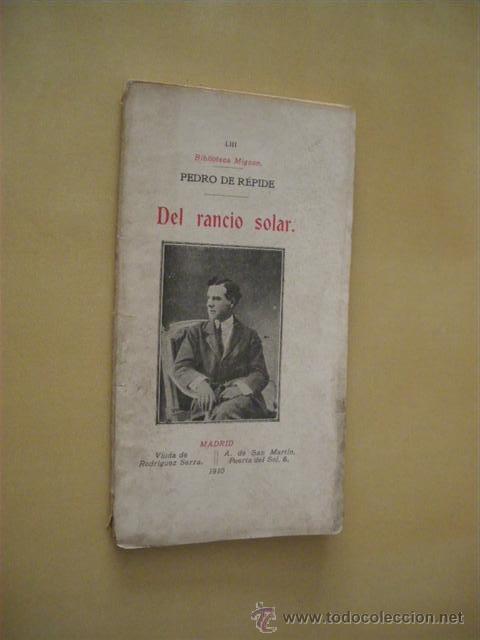 Libros: DEL RANCIO SOLAR - PEDRO DE REPIDE - Foto 1