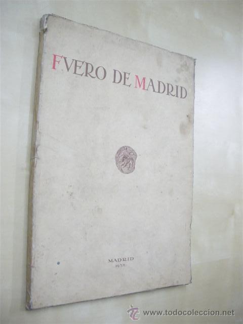 Libros: FUERO DE MADRID - Foto 1