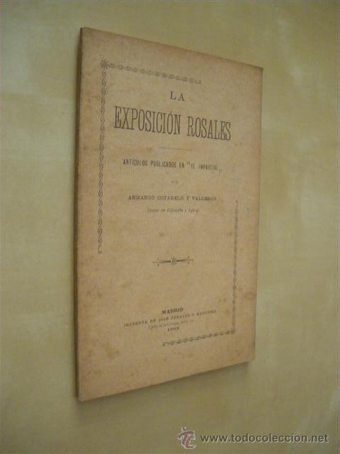 Libros: LA EXPOSICI&Oacute;N ROSALES - ARMANDO COTARELO VALLEDOR - Foto 1
