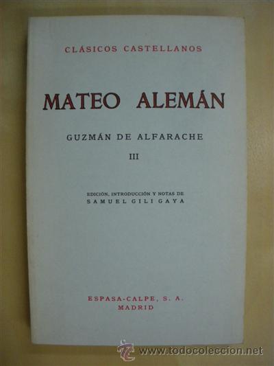 Libros: GUZMAN DE ALFARACHE. III - MATEO ALEMAN - Foto 1