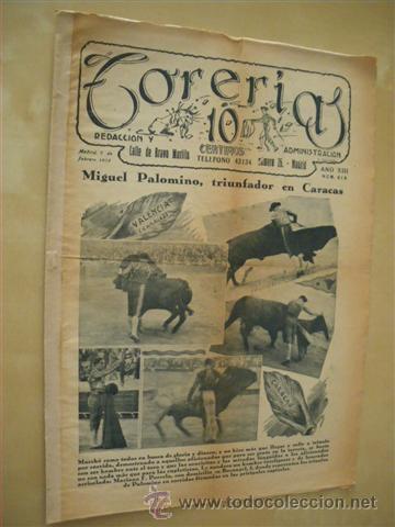 Libri di seconda mano: TORER&Iacute;AS. REVISTA TAURINA. NUMERO 618. A&Ntilde;O 1932