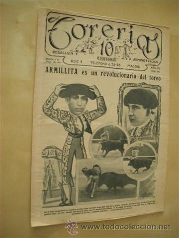 Libri di seconda mano: TORER&Iacute;AS. REVISTA TAURINA. NUMERO 301. A&Ntilde;O 1926