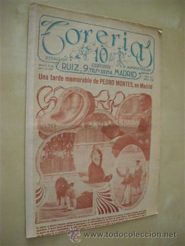Libri di seconda mano: TORER&Iacute;AS. REVISTA TAURINA. NUMERO 351. A&Ntilde;O 1927
