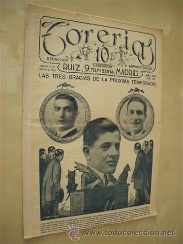 Libri di seconda mano: TORER&Iacute;AS. REVISTA TAURINA. NUMERO 259. A&Ntilde;O 1925