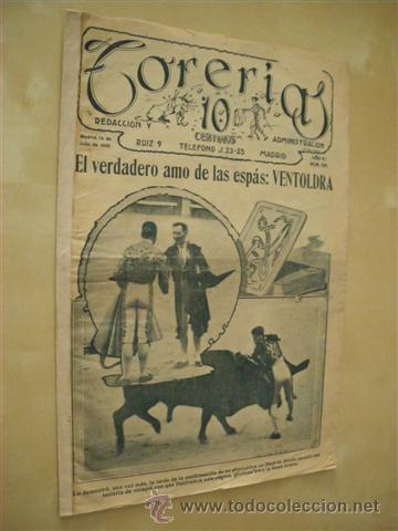 Libri di seconda mano: TORER&Iacute;AS. REVISTA TAURINA. NUMERO 108. A&Ntilde;O 1922