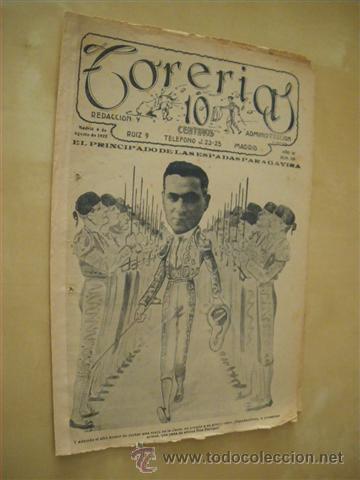 Libri di seconda mano: TORER&Iacute;AS. REVISTA TAURINA. NUMERO 96. A&Ntilde;O 1922