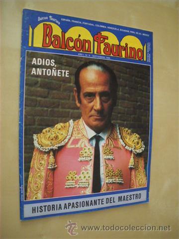 B&uuml;cher: BALC&Oacute;N TAURINO. N&ordm;9. SEPTIEMBRE 1985 - SILVESTRE TORRES WALLIS. (DIR.)