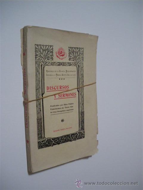 books: DISCURSOS Y SERMONES PREDICADOS POR REVERENDOS PADRES FRANCISCANOS DE TIERRA SANTA A LOS PEREGRINOS