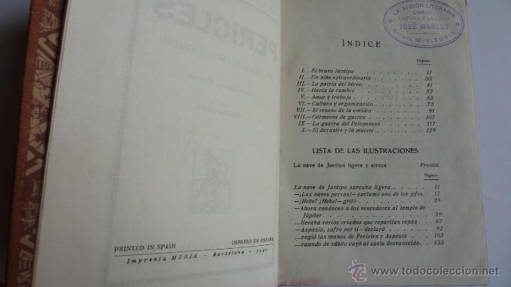 Libros: PERICLES. LOS GRANDES HOMBRES ( ARALUCE 1940) - Foto 3