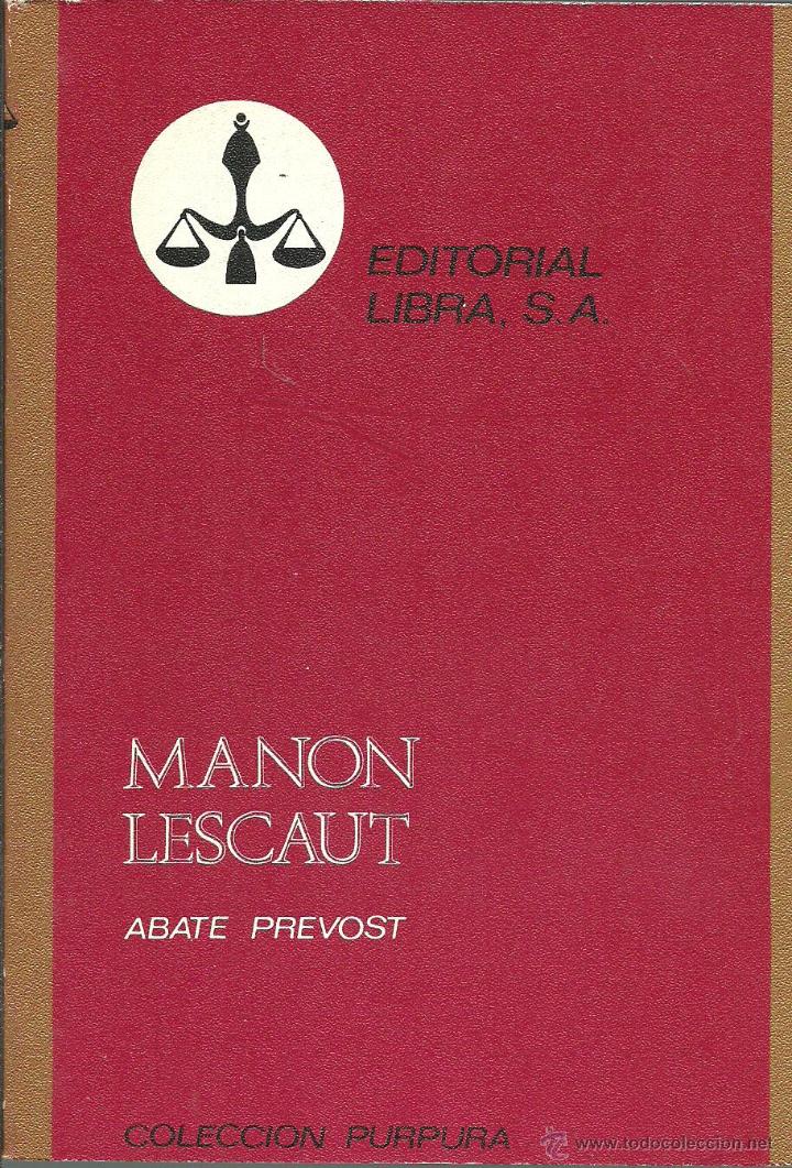 Libros: MANON LESCAUT - ABATE PREVOST - Foto 1