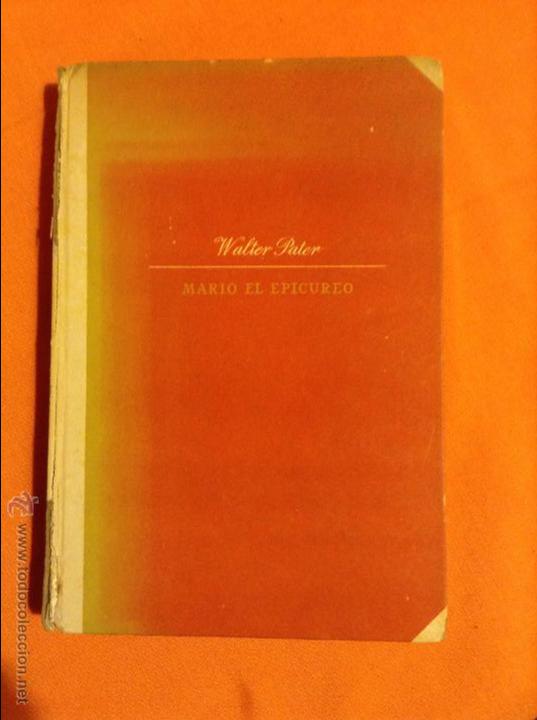Libros: MARIO EL EPICUREO WALTER PATER 1944 - Foto 1