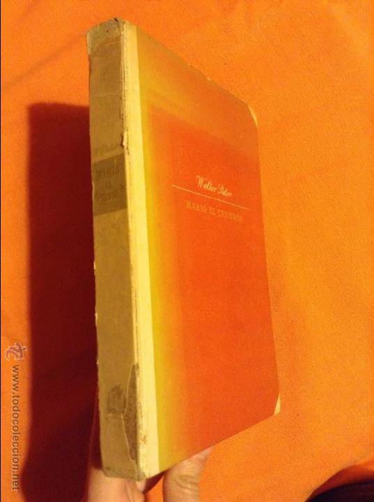 Libros: MARIO EL EPICUREO WALTER PATER 1944 - Foto 3