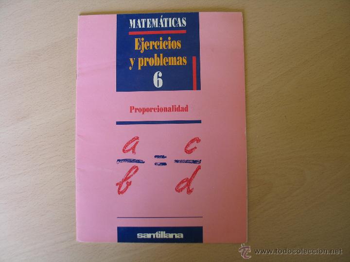 Libros: matematicas ejercicios y problemas 6 (santillana) - Foto 1