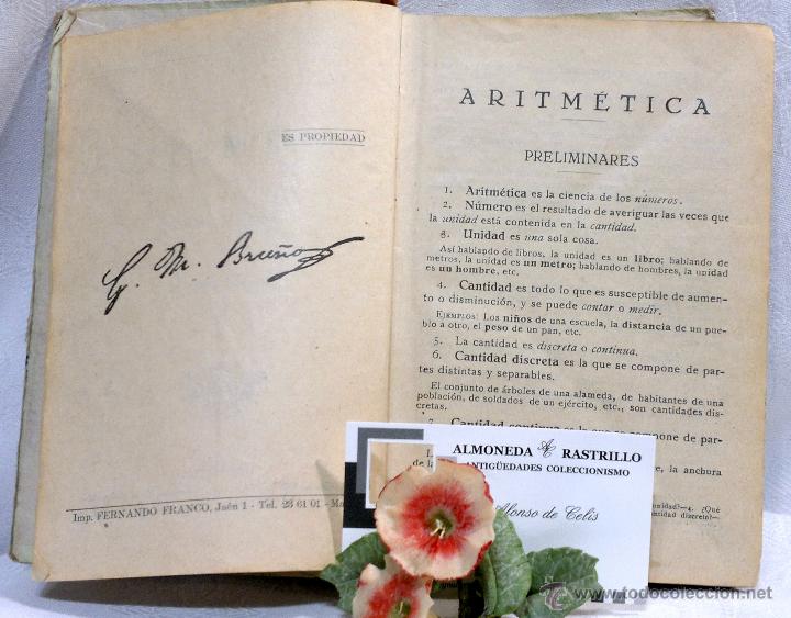 Libros: TRATADO DE ARITM&Eacute;TICA. EDICIONES BRU&Ntilde;O. TERCER GRADO. D&Eacute;CIMA EDICI&Oacute;N. - Foto 6