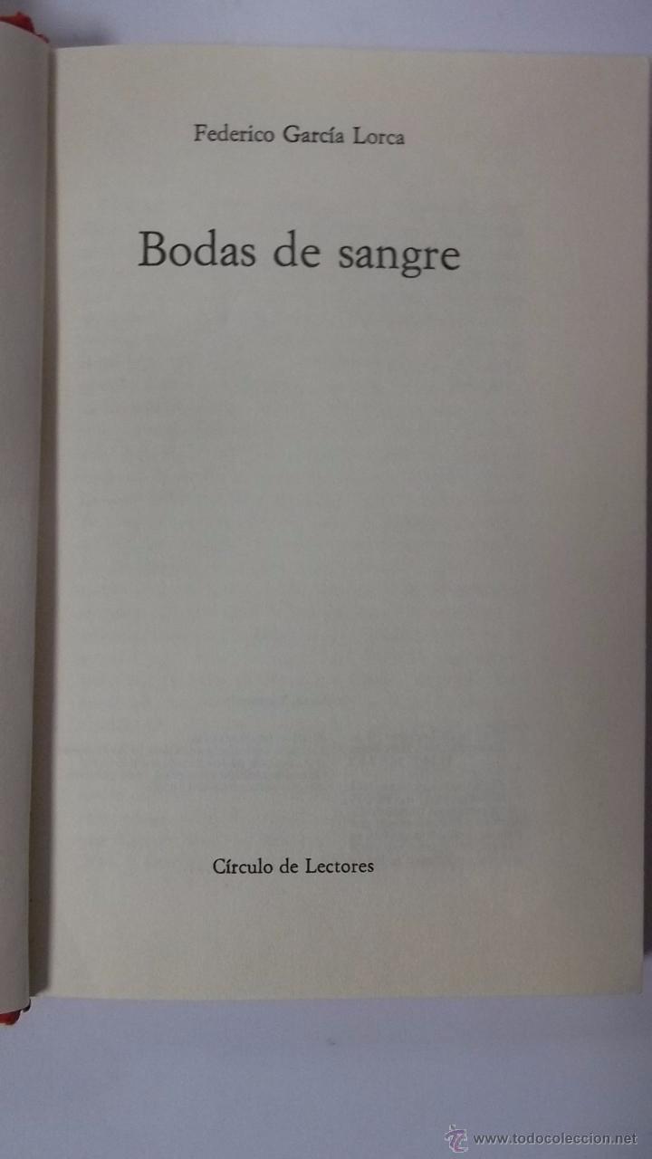 Libros: Bodas De Sangre - Federico Garcia Lorca - Foto 1