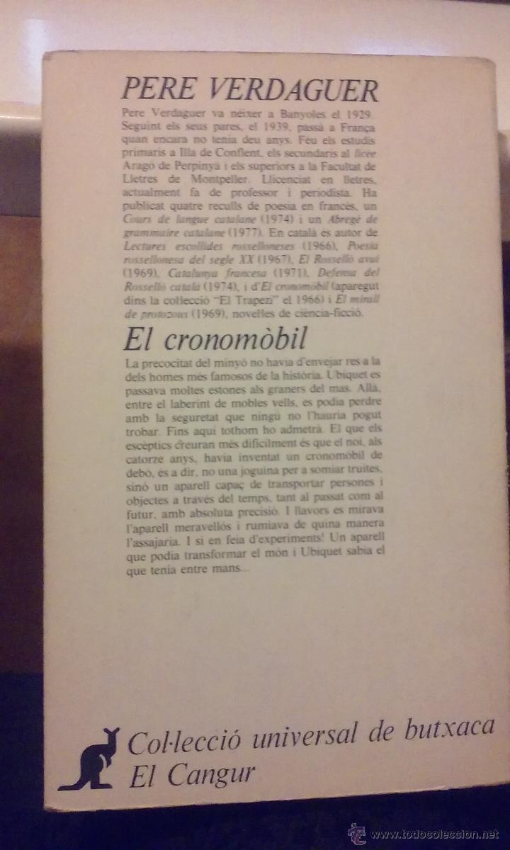 Libros: PERE VERDAGUER - EL CRONOM&Ograve;BIL - Foto 2