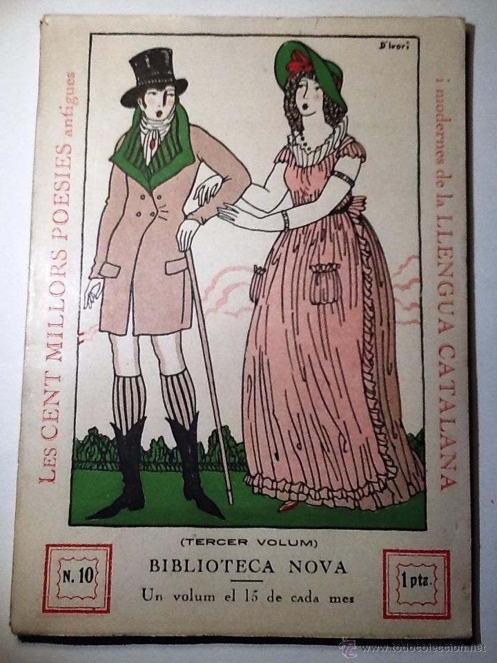 books: LES CENT MILLORS POESIES ANTIGUES 3&ordm; VOLUM.BIBLIOTECA NOVA N&ordm; 10 INTONS