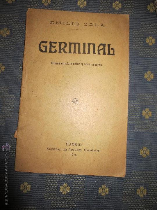 Libros: germinal madrid 1915 emilio zola - Foto 1