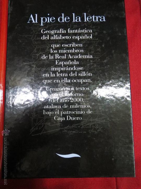 Libros: AL PIE DE LA LETRA,CAJA DUERO. - Foto 1