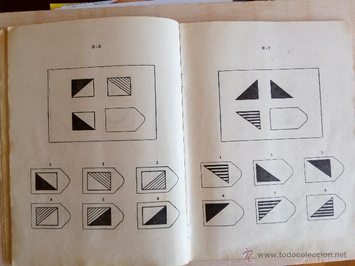 Libros: TEST DE MATRICES PROGRESIVAS para determinar la capacidad intelectual. C.RAVEN . Ejercito Espa&ntilde;a - Foto 2
