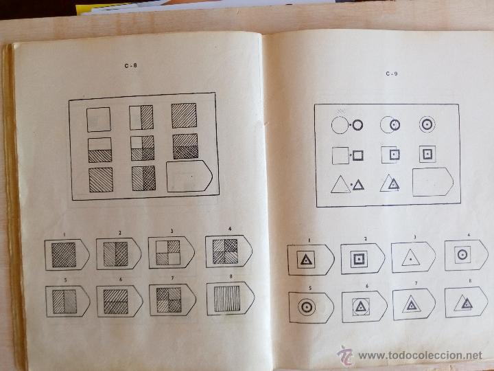 Libros: TEST DE MATRICES PROGRESIVAS para determinar la capacidad intelectual. C.RAVEN . Ejercito Espa&ntilde;a - Foto 3