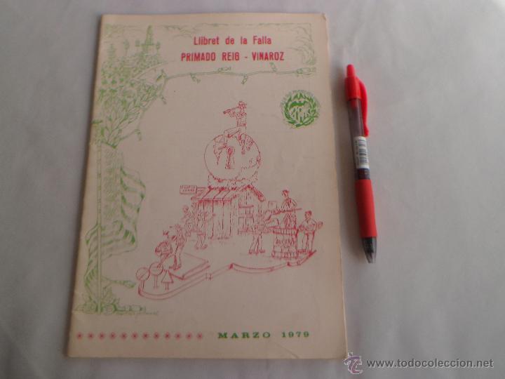Libros: LLIBRET DE FALLAS - FALLA PRIMADO REIG - 1979 - VALENCIA - Foto 1