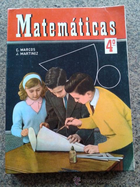 Libros: MATEMATICAS 4&ordm; CURSO -- C. MARCOS Y J. MARTINEZ -- EDICIONES S. M. -- 1968 -- - Foto 1