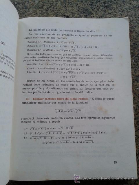 Libros: MATEMATICAS 4&ordm; CURSO -- C. MARCOS Y J. MARTINEZ -- EDICIONES S. M. -- 1968 -- - Foto 2