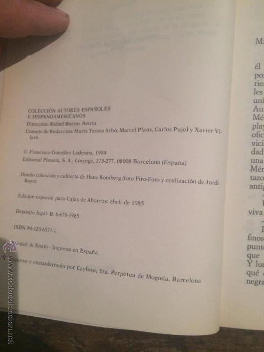 Libros: libro completo de francisco gonzalez ledesma; cronica sentimental en rojo - Foto 4