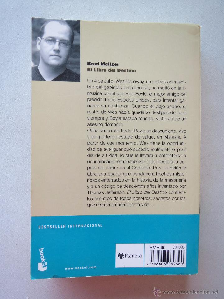 Libros: EL LIBRO DEL DESTINO - BRAD MELTZER - BOOKET. - Foto 4