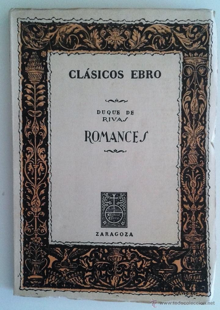 Libros: DUQUE DE RIVAS -ROMANCES (CL&Aacute;SICOS EBRO) - Foto 1