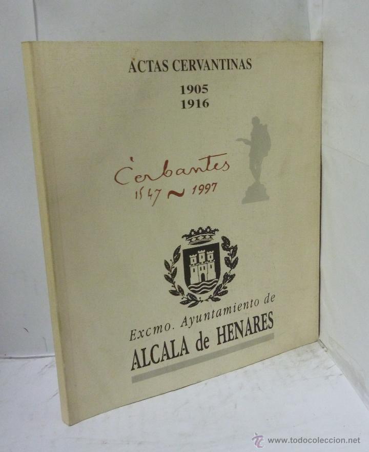books: ACTAS CERVANTINAS 1905 Y 1916