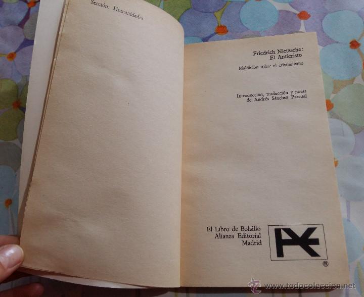 Libros: El anticristo, Friedrich Nietzsche, Alianza Editorial - Foto 2