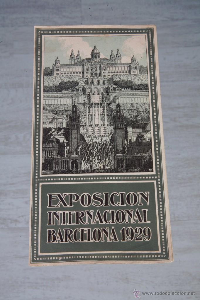 Libros: EXPOSICION INTERNACIONAL BARCELONA 1929 - FOLLETO - TRIPTICO - Foto 1