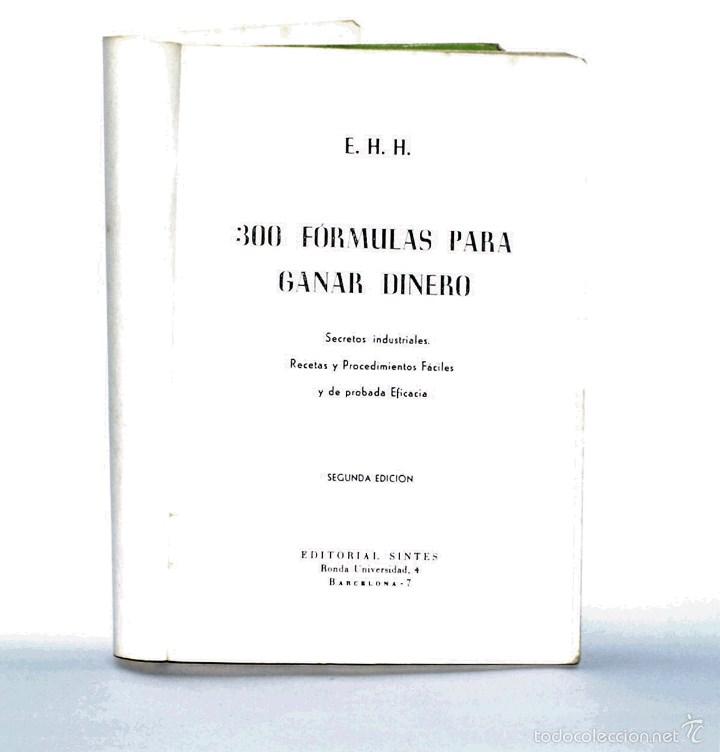 Libros: Libro antiguo de 300 Formulas para ganar dinero de Editorial Sintes - Foto 2