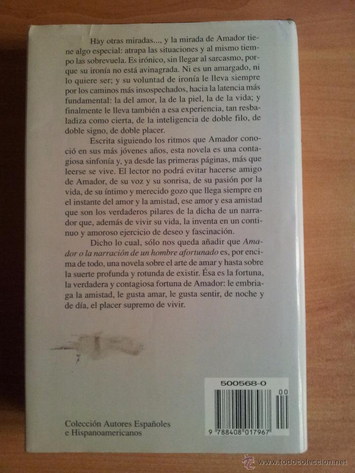 Libros: AMADOR --- JESUS FERRERO - Foto 2
