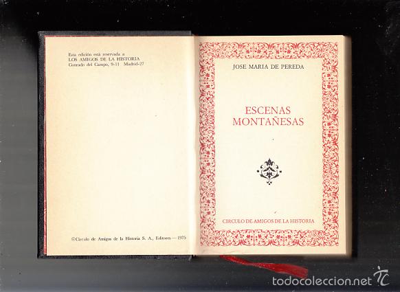 Libros: Jos&eacute; Mar&iacute;a de Pereda. Escenas Monta&ntilde;esas - Foto 2