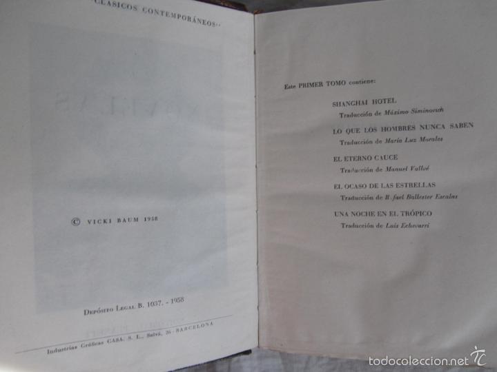 Libros: Vicki Baum Volumen I 1958 Ed. Planeta - Foto 7