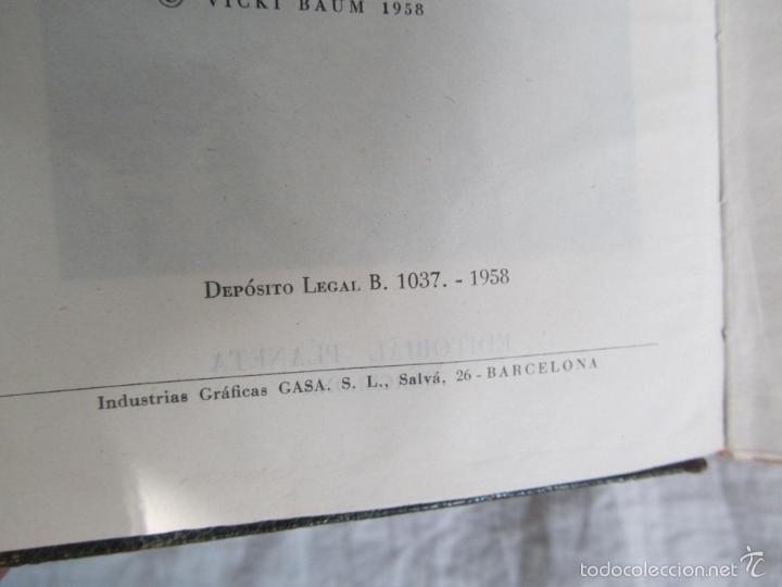Libros: Vicki Baum Volumen I 1958 Ed. Planeta - Foto 8