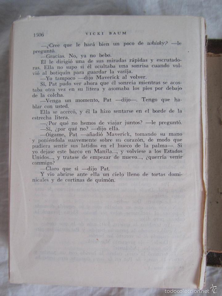 Libros: Vicki Baum Volumen I 1958 Ed. Planeta - Foto 10