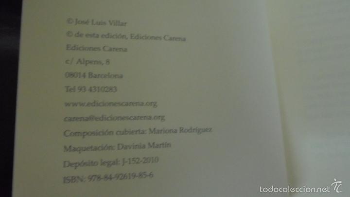 Libros: EL SENDERO DEL CORAZ&Oacute;N. JOS&Eacute; LUIS VILLAR. EDICIONES CARENA. - Foto 2